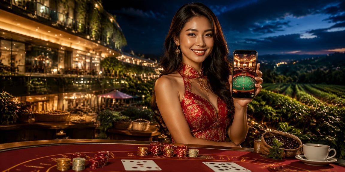 Người chơi tại Hội An nhâm nhi cà phê và tham gia cá cược casino trực tuyến