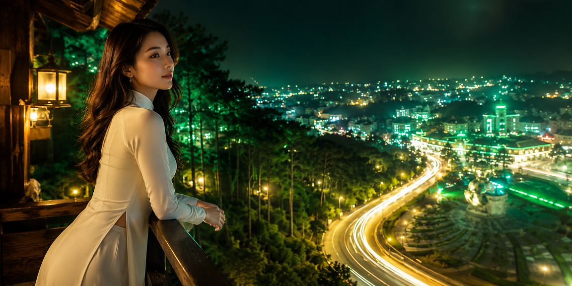 Người chơi mặc áo dài tại Đà Lạt truy cập nền tảng casino trực tuyến trên điện thoại