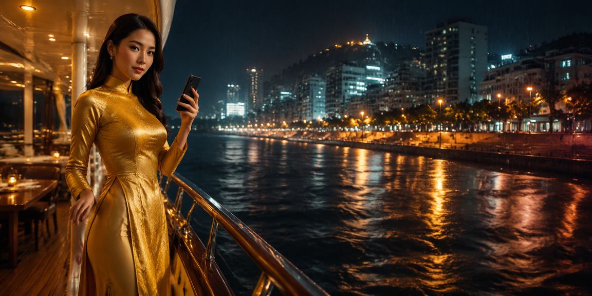 Người hâm mộ thể thao tại Vũng Tàu mặc áo dài theo dõi trận đấu và đặt cược